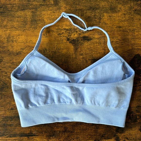 XS Lazuli Label Glacier Blue Halter Neck Top - Picture 2 of 8